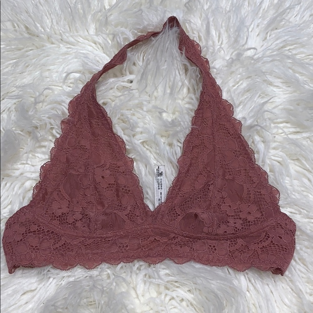 Galloon halter bralette mauve